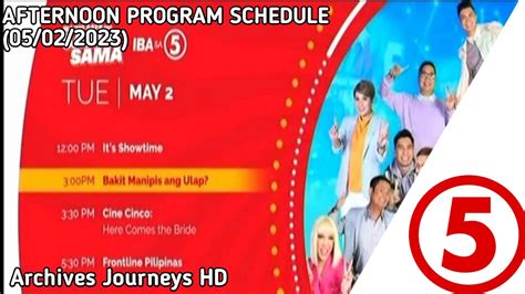 tv5 program schedule